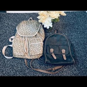 Calvin K Back Pack & Black Mini